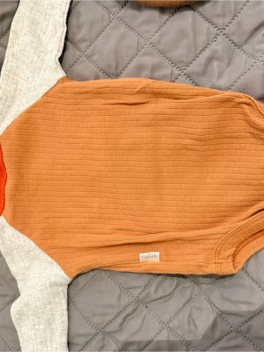 Orange & Cream 'My First Thanksgiving' Baby Bib and Bodysuit Set